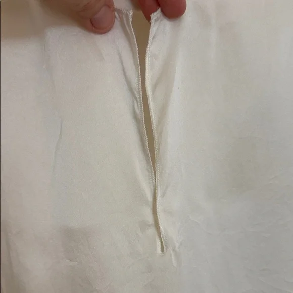 Ruti All Day washable silk top Cream Women's Blouse sz S silk - Picture 3 of 5